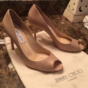 Jimmy Choo snakeskin heels